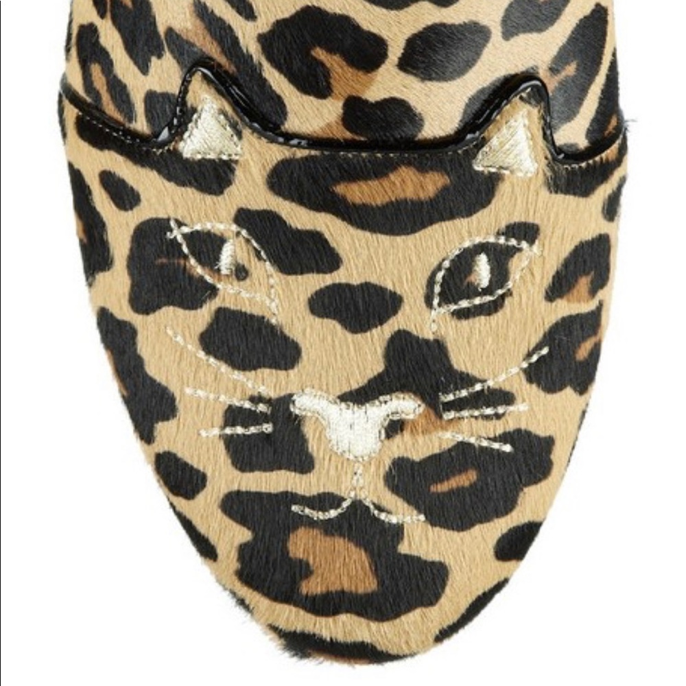 CHARLOTTE OLYMPIA LEOPARD 100% PONY HAIR ANKLE BOOTIES 39 🐆🐆🐆🐆